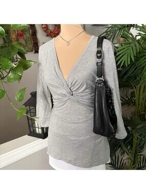 silver/gray y2k tieback top